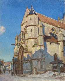 The Church of Moret (in the evening), 1894. Creator: Alfred Sisley.