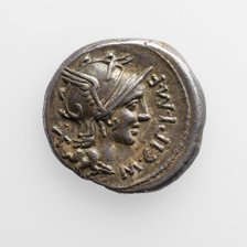 Denarius of M. Cipius, 115-114 B.C. Creator: Unknown.