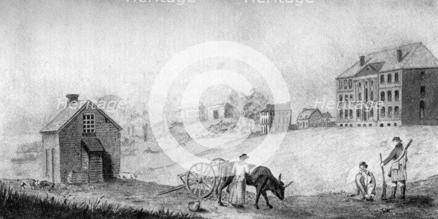 The president's house, USA, 1799 (1908). Artist: Unknown