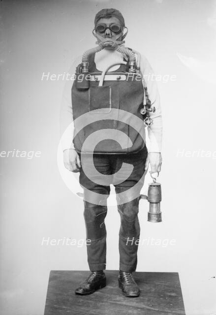 Mine rescuer, between c1910 and c1915. Creator: Bain News Service.
