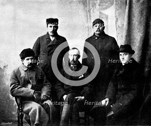 The Loss of the North German Lloyd steam-ship "Elbe": some of the survivors, 1895. Creator: Walter Boughton.