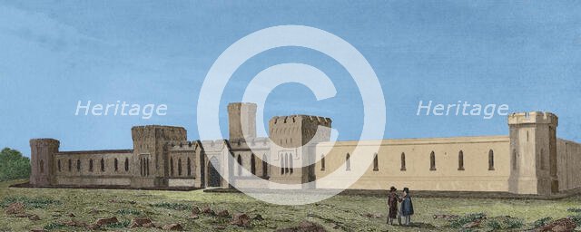 The State Penitentiary, Philadelphia, Pennsylvania, United States, 1837, (1850).  Creator: Traversier.