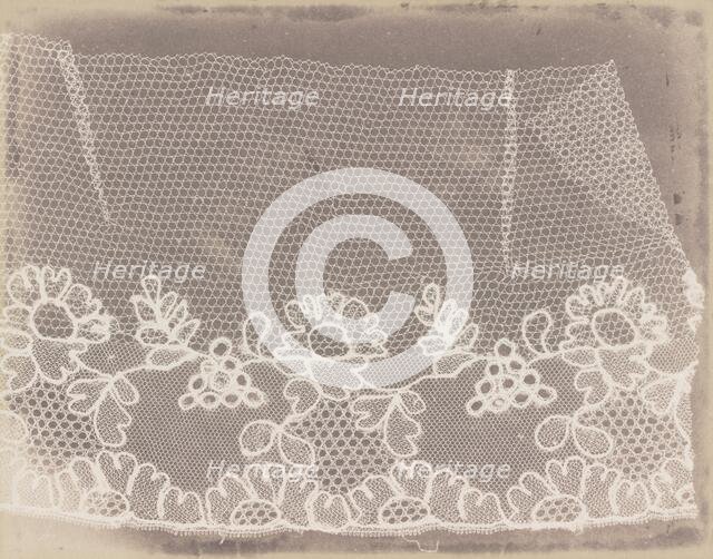 Lace, 1839-1844. Creator: William Henry Fox Talbot.