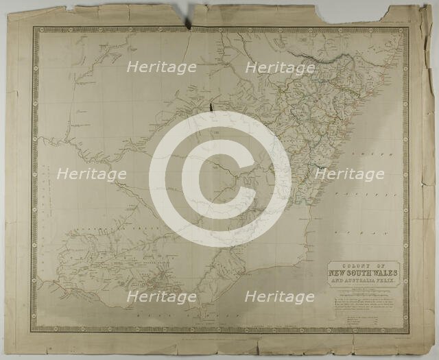 Colony of New South Wales and Australia Felix, n.d. Creator: W & AK Johnston.