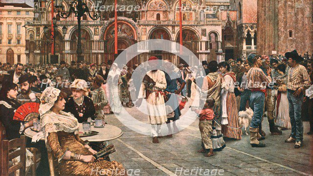 'St Mark's Square, Venice', 1883, (c1902).  Creator: Unknown.