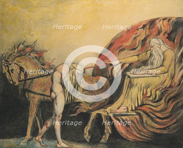 God Judging Adam, ca. 1795. Creator: William Blake.