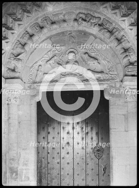 St John's Church, Elkstone, Cotswold, Gloucestershire, 1920-1940. Creator: Marjory L Wight.