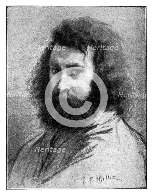 Jean-Francois Millet, 19th century French painter, (1900).Artist: Jean Francois Millet