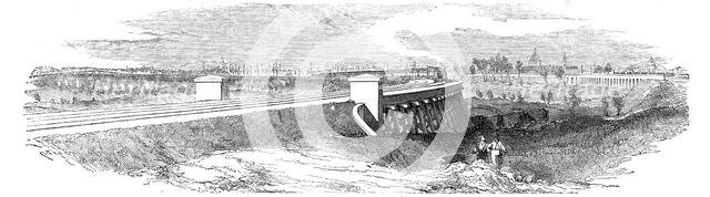 The Timber Viaduct from Cooper's Bridge, 1844. Creator: Unknown.