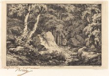 Au ravin de la faille, Auvergne (The Ravine at Auvergne), 1846. Creator: Eugene Blery.