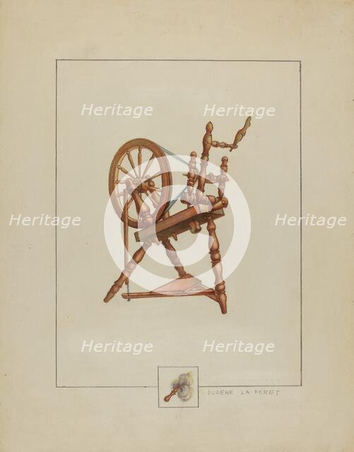 Spinning Wheel, 1935/1942. Creator: Eugene La Foret.