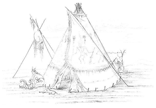Teepee, 1841.Artist: Myers and Co
