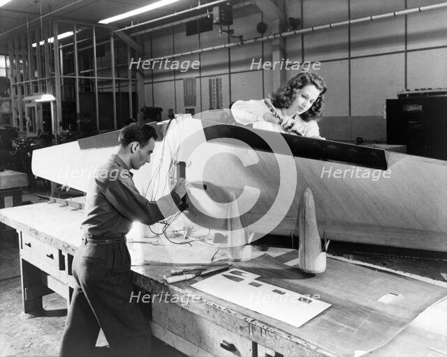 Flying boat construction, Virginia, USA, April 24, 1946. Creator: Unknown.
