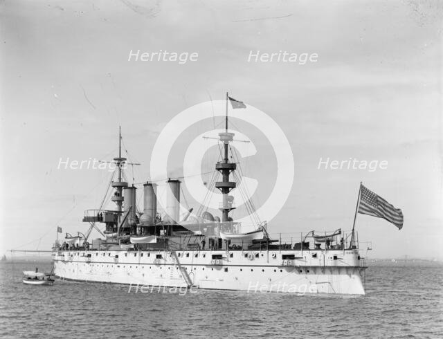 U.S.S. New York, c1900. Creator: William H. Jackson.