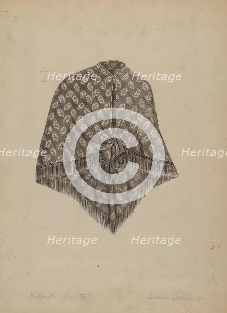 Baby's Hood, c. 1937. Creator: Isabelle De Strange.