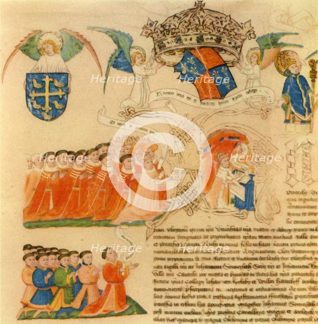 'King Henry VI with Representatives of the Lords and Commons', 1446, (1947).  Creator: Unknown.