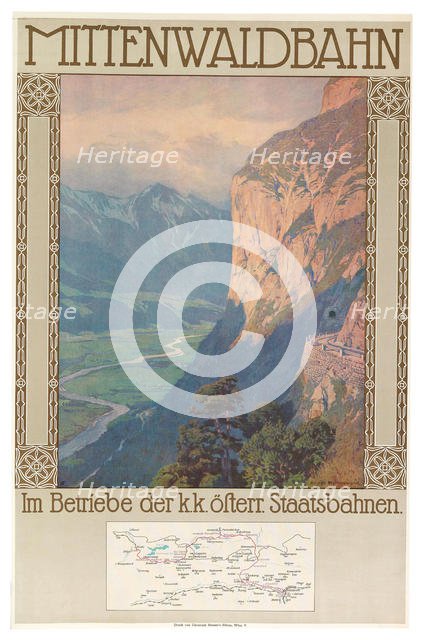 Mittenwald Railway, c. 1912. Creator: Jahn, Gustav (1879-1919).