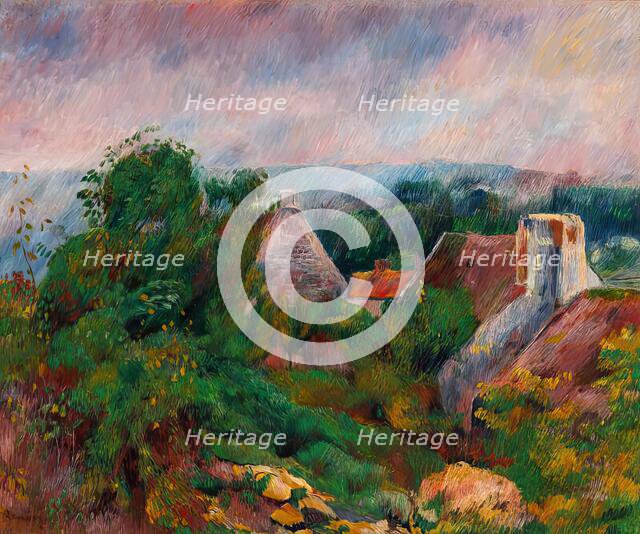 La Roche Guyon, 1885 - 1886. Creator: Pierre-Auguste Renoir.