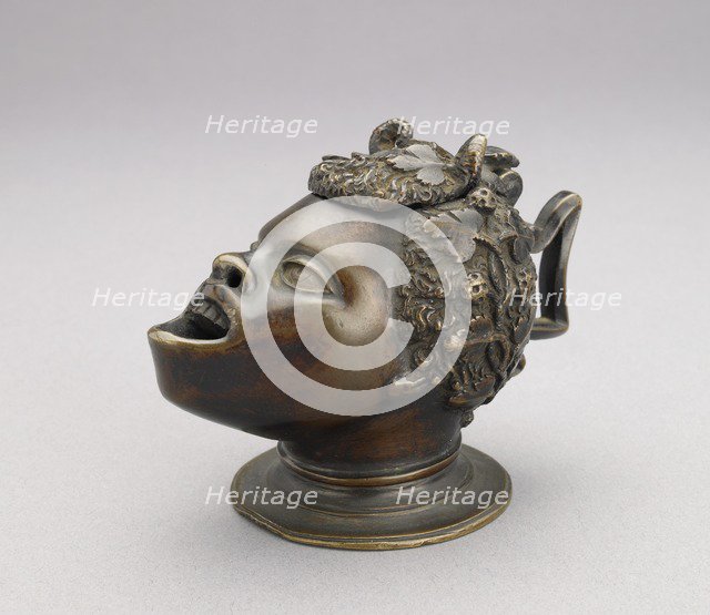 Lamp (or inkwell) in the form of the head of an African bo, c1510-1513. Artist: Unknown.