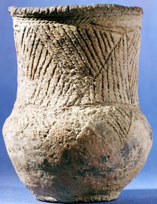 Late Neolithic/early Bronze Age ceramic beaker, European, c4000 BC. Artist: Unknown