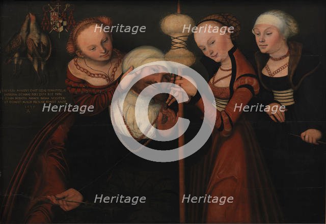 Hercules and Omphale. Creator: Cranach, Lucas, the Elder (1472-1553).