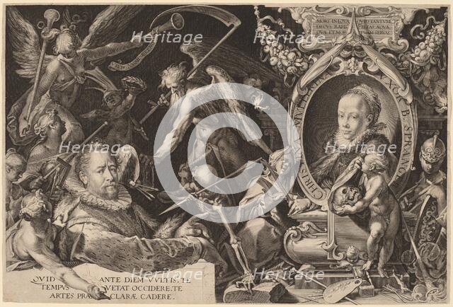 Bartholomaeus Spranger and his Late Wife Christina Muller, c. 1600. Creator: Aegidius Sadeler II.