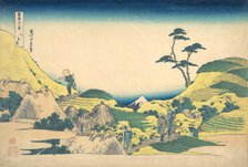 Lower Meguro (Shimo Meguro), from the series Thirty-six Views of Mount Fuji (Fugaku..., ca. 1830-32. Creator: Hokusai.