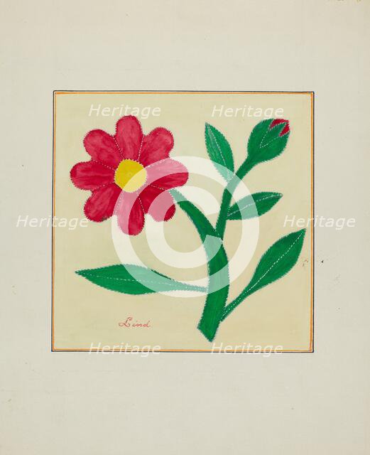 Pieced Autograph Quilt (1 Piece), c. 1936. Creators: Cornelius Christoffels, Margaret Linsley.