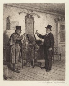 A Glass with the Squire, 1886. Creator: James David Smillie.