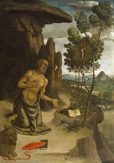 Saint Jerome in the Wilderness, 1475-1480. Creator: Bernardino Pinturicchio.