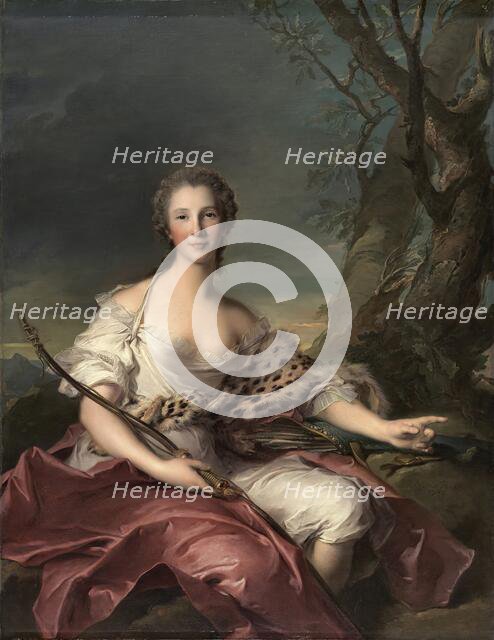Portrait of Madame Bouret as Diana, 1745. Creator: Jean-Marc Nattier.