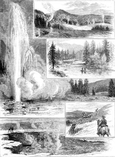 Sketches in the Yellowstone Park of North America, 1883. Creator: Unknown.