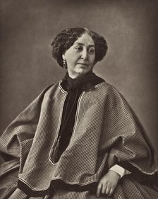 Portrait of George Sand, 1864. Creator: Nadar, Gaspard-Félix (1820-1910).