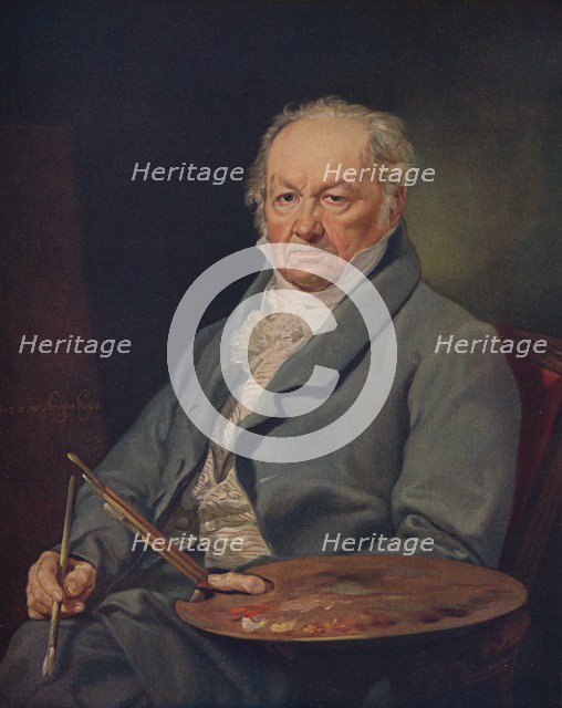 'Retrato Del Pintor Don Francsico Goya', (The painter Francisco de Goya), 1826, (c1934).  Artist: Vicente Lopez y Portana.
