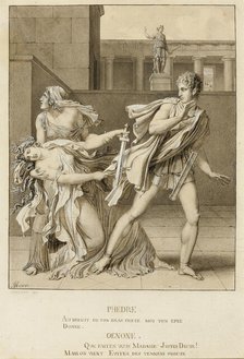 Phaedre, Having Declared Her Passion, Attempts to Kill Herself with the Sword of Hippolytus, c1801. Creator: Girodet de Roucy-Trioson.