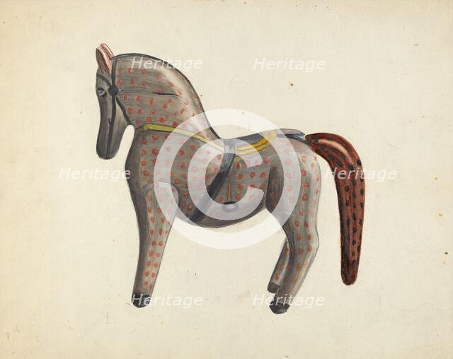 Toy Horse, 1935/1942. Creator: Mina Lowry.
