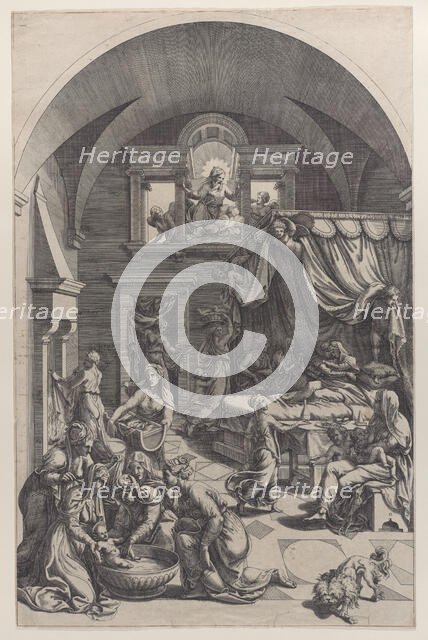 Birth of Saint John the Baptist, 1555-88. Creator: Diana Mantuana.