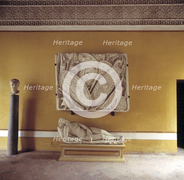 Roman statuary in the zaquizami of the House of Pilate in Seville.