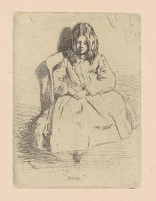 Annie, Seated, 1858/1859. Creator: James Abbott McNeill Whistler.