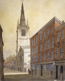 Church of St Margaret Pattens, Eastcheap, City of London, 1815.                                  Artist: William Pearson