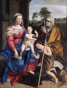 'The Virgin and Child with St Elizabeth and the Infant St John', 17th century. Artist: Giovanni Battista Salvi da Sassoferrato.