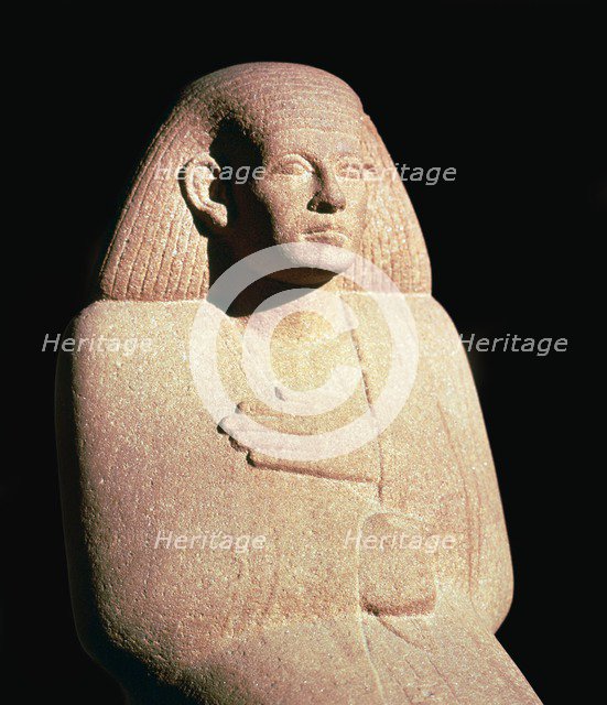 Sculpture of the Egyptian high priest Ankh Rekhu. Artist: Unknown