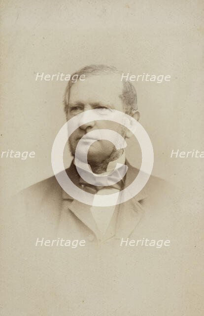 Portrait of husband, stockbroker Jacob Dahl married to Ida Dahl, 1890-1910. Creator: Abraham Wilhelm Eurenius.