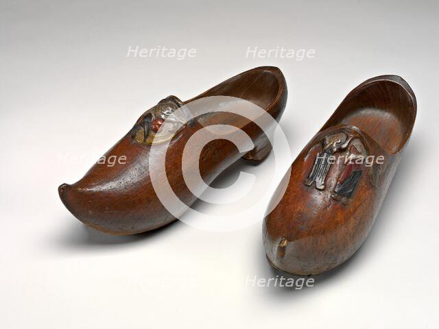 Pair of Wooden Shoes (Sabots) [right], 1889/1890. Creator: Paul Gauguin.