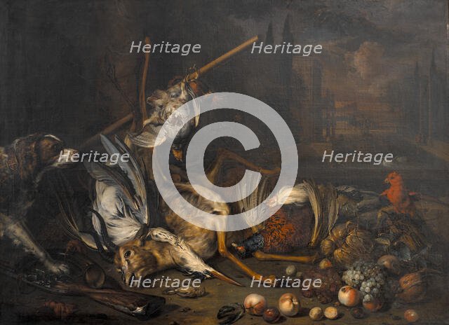 Game and Fruit, 1690-1721. Creator: Dirk Valkenburg.