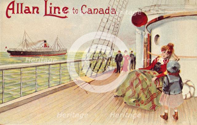 'Allan Line to Canada', c1900. Creator: Unknown.