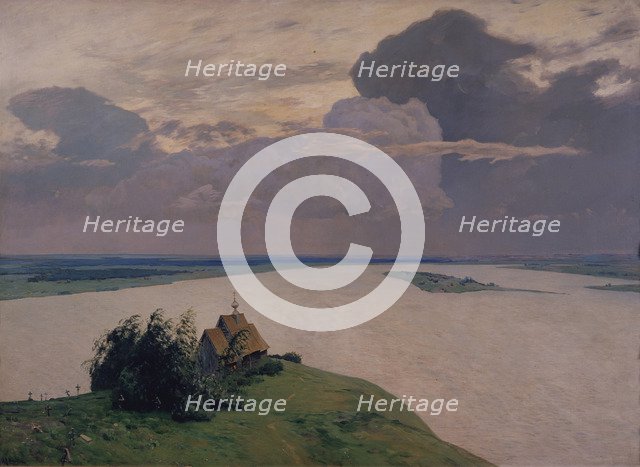 Over Eternal Peace, 1894. Artist: Levitan, Isaak Ilyich (1860-1900)