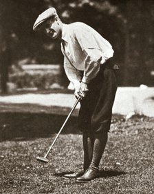 Jerome D Travers, American champion golfer, 1910s. Artist: Unknown