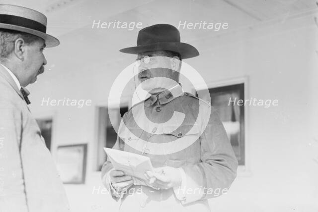 Brig. Gen. T.H. Bliss, with aide, 1912. Creator: Bain News Service.