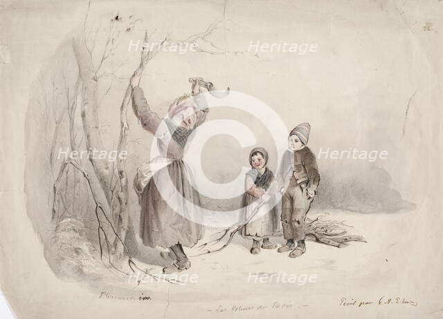 Thieving Wood, 1850-1855. Creator: Karl Anders Ekman.